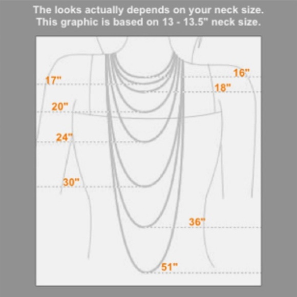 Vertical collective layered necklace crescent - Picture 4 of 4